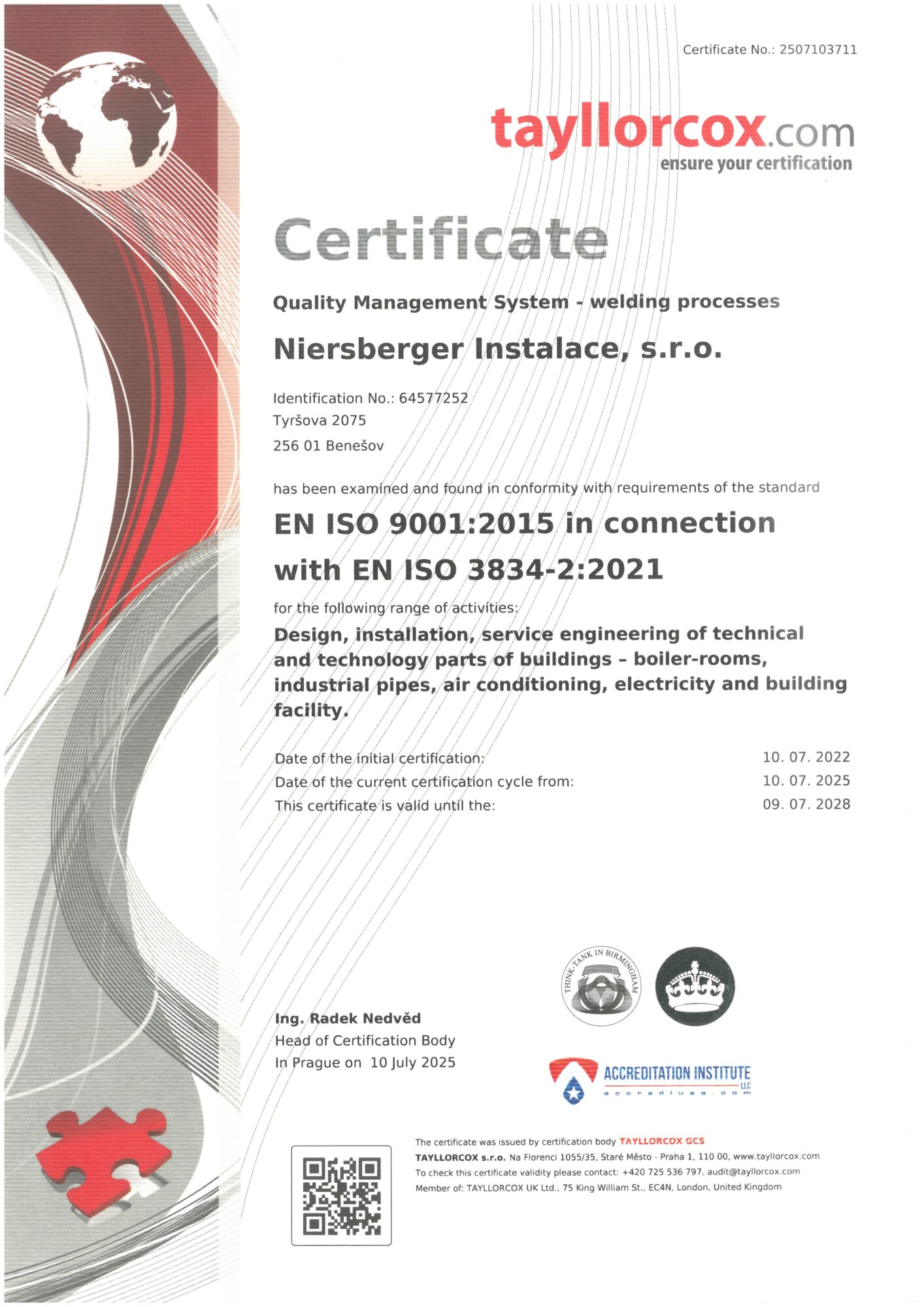 Certifikát