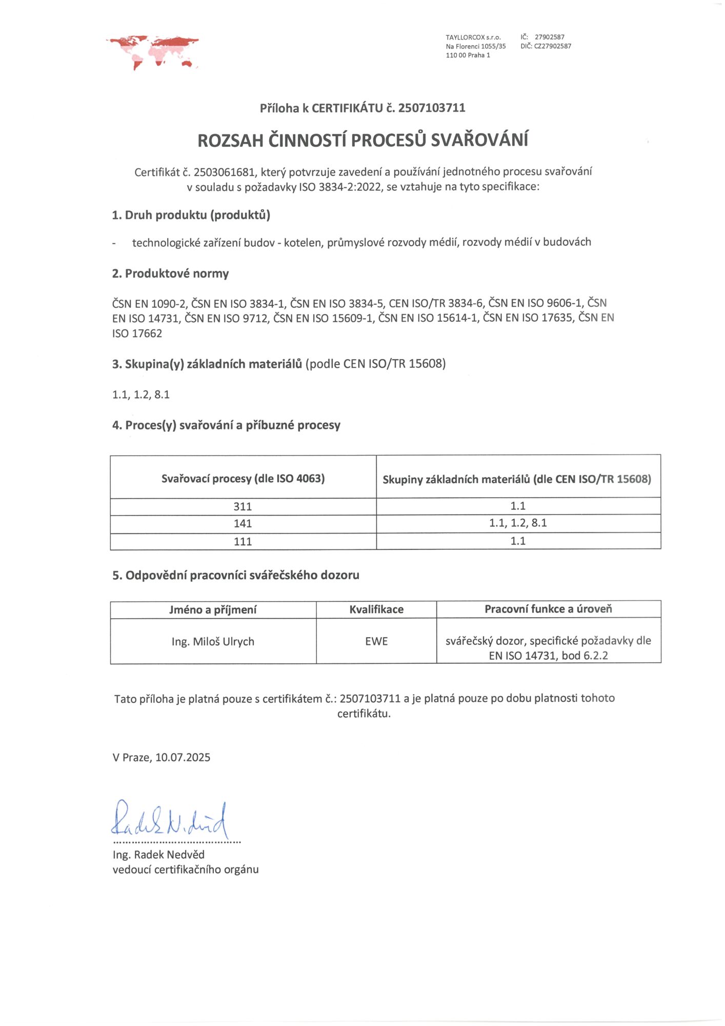 Certifikát